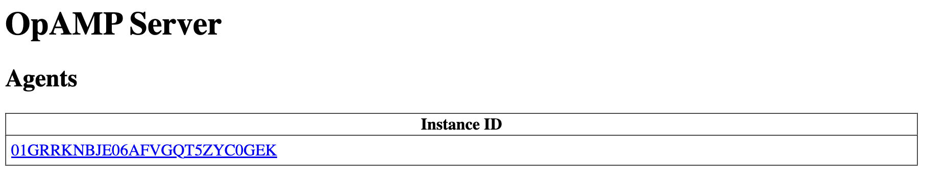 OpAMP example setup